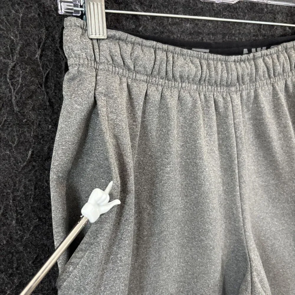 Nike Sweatpants Men's Small Gray Dri-FIT Fleece Pockets Drawstring Pants